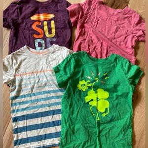 Bundle of 4 Cat and Jack tees in VGUC!